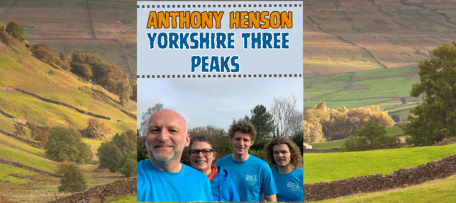 Anthony Henson Yorkshire Three Peaks for Active Against Cancer